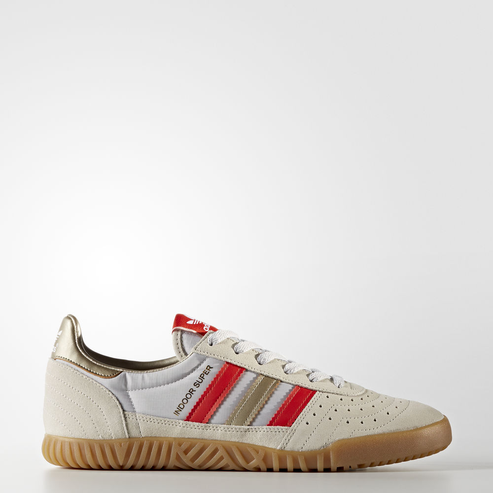 Adidas Indoor Super - Originals γυναικεια - Καφε/Κοκκινα/Μεταλλικός,Μέγεθος: EU 36 – 54 2/3 (812CVOY